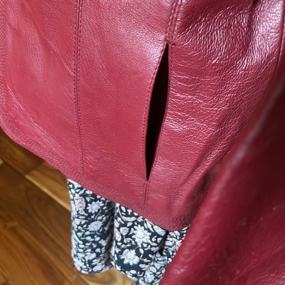 Chilli Pepper Red Leather Jacket.  🌶 - Picture 4 of 6